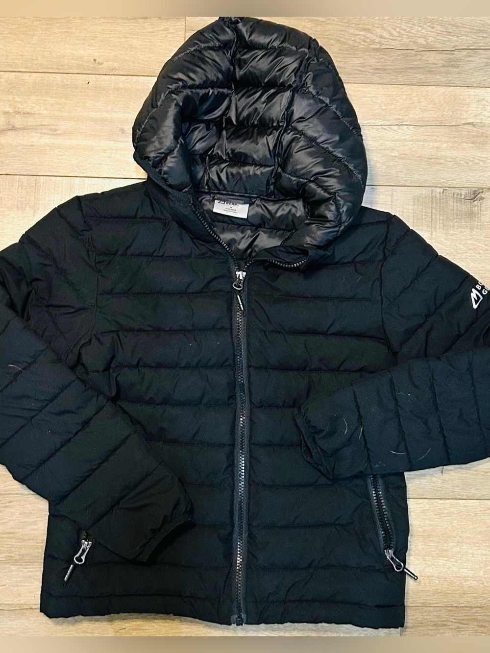 Boulder Gear Kids' Northpoint Puffy Jacket With Hood Black Size Medium (8)